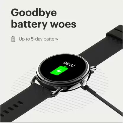 Noise Fit Buzz with 1.32inch HD Round Screen, Bluetooth calling and SPO2 Smartwatch (Black Strap, Regular) Noise Fit Buzz with 1.32inch HD Round Screen, Bluetooth calling and SPO2 Smartwatch (Black Strap, Regular)